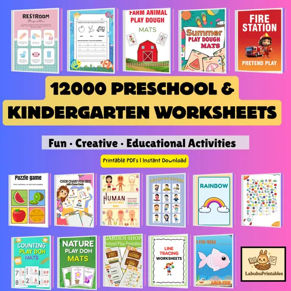 12,000+ PRESCHOOL , KINDERGARTEN & PARENTING BUNDLE